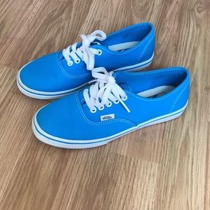 Vans Lo Pro Neon Blue Size Wmns 6, Mn 4.5